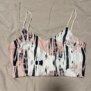 NWT Cropped Abstract Cami
